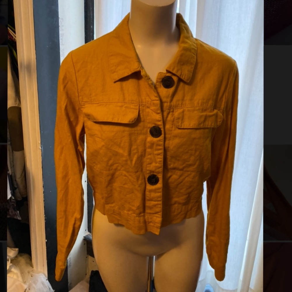 Ci Sono Women's Yellow Utility Jacket